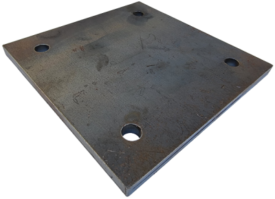 The Metal Warehouse Steel Base Plate for post column fencing 200x200x103